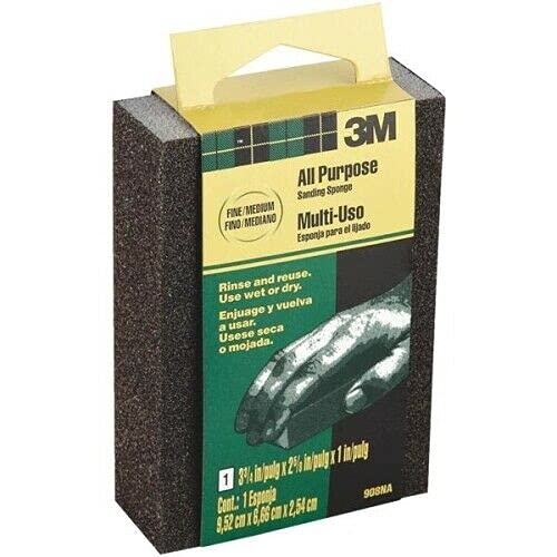 3M ESPONJA ABRASIVA USO GENERAL GRANO FINO-MEDIANO (908NA) (H)