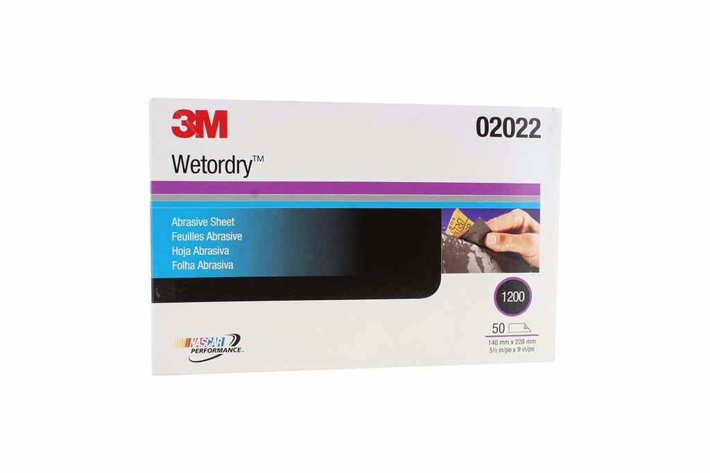 3M LIJA WETORDRY 1/2 HOJA 5.5" X 9" GRANO 1000 (02021) (H)