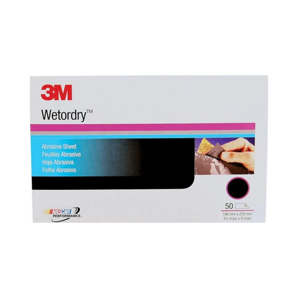 3M LIJA WETORDRY 1/2 HOJA 5.5" X 9" GRANO 1200 (02022) (H)