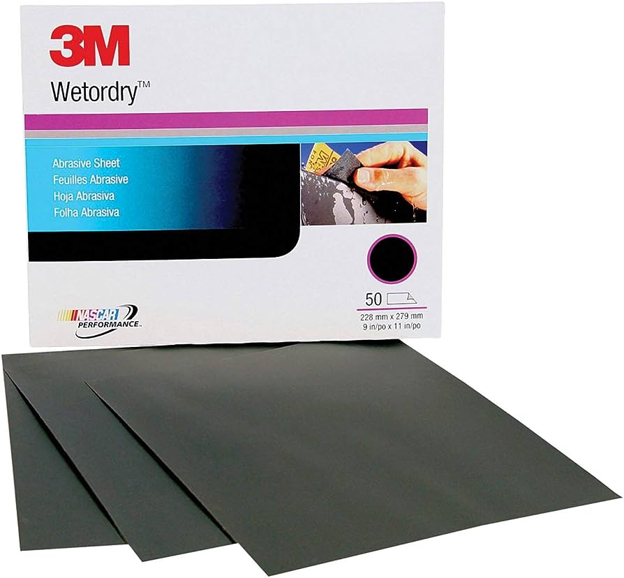 3M LIJA WETORDRY HOJA COMPLETA 9" X 11" GRANO 2500 (02019)(H)