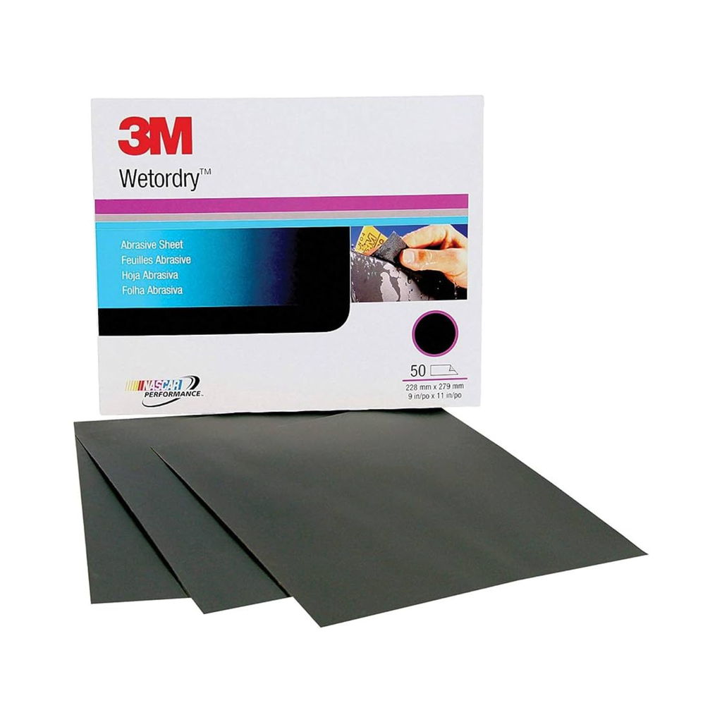 3M LIJA WETORDRY HOJA COMPLETA 9" X 11" GRANO 3000 (01999)(H)