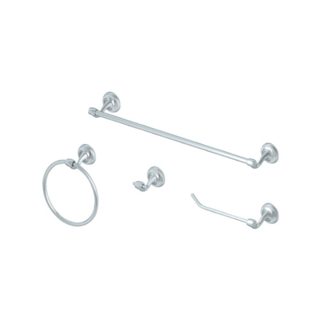 COFLEX JUEGO DE ACCESORIOS P/BAÑO METAL CROMADO (GA-010)