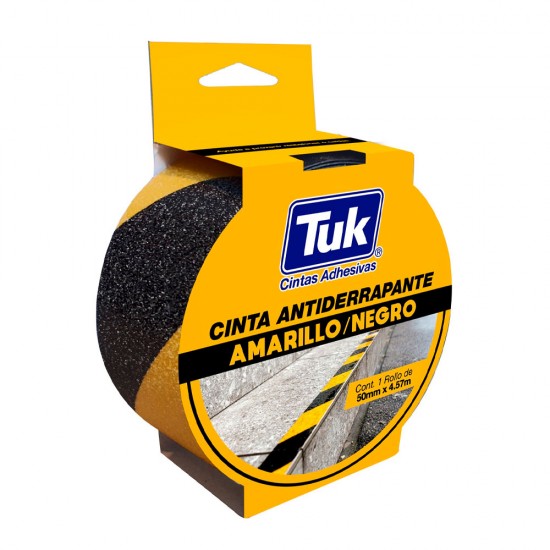 CINTA TUK ANTIDERRAPANTE 770 50MM X 4.57M AMARILLO/NEGRO (457091)