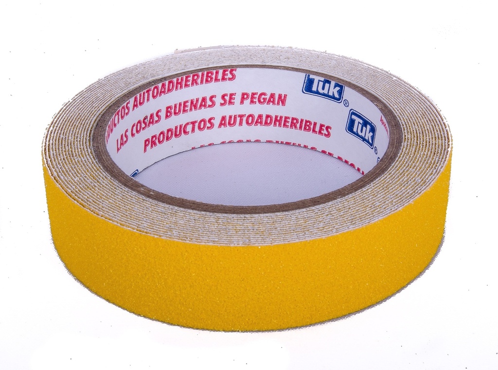CINTA TUK ANTIDERRAPANTE AMARILLA 25MM x 4.57M (457005)