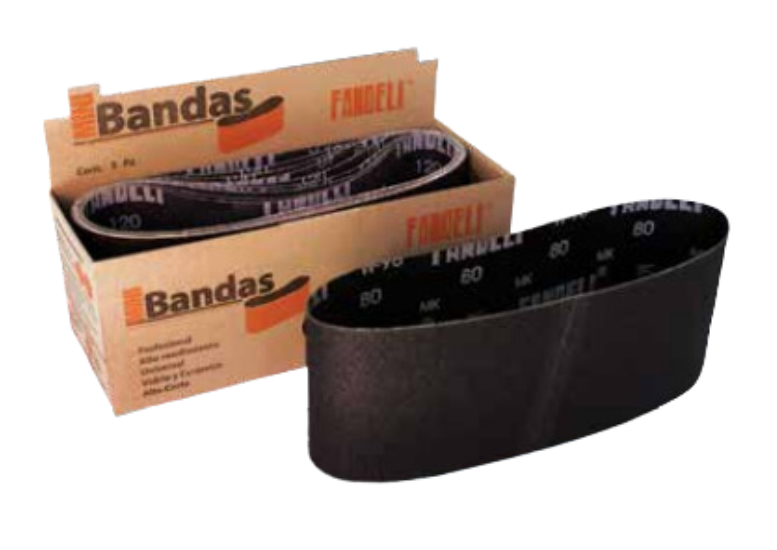 BANDA OXALUM FANDELI W-98 4"x24" GRANO 120 P/VIDRIO (02953)