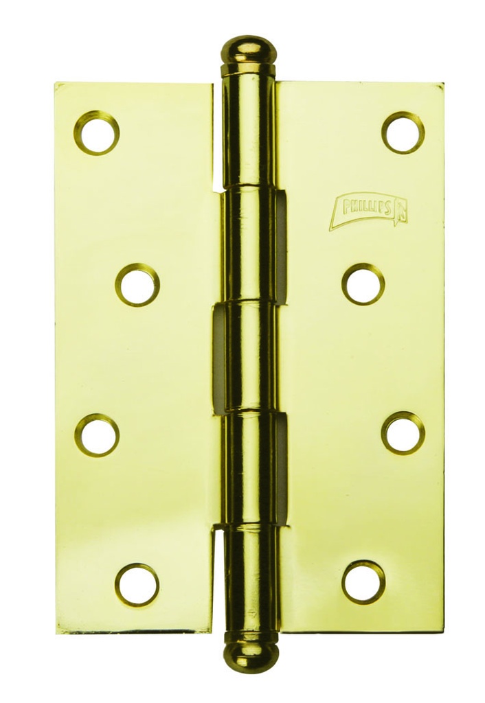 BISAGRA PHILLIPS 5 x 3/8 LATÓN C/TORNILLO PH C/2PZ (MX3396)(H)