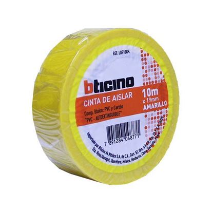 BTICINO CINTA AISLANTE AMARILLA 19MM X 10M (E)