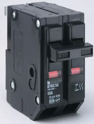 BTICINO PASTILLA TERMOMAGNÉTICA 2 x 50A (BTN2/50) (E)