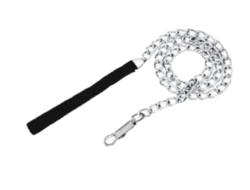 AKSI CADENA P/PERRO CROMADA NEGRO 4MM X 1.20M (113518)