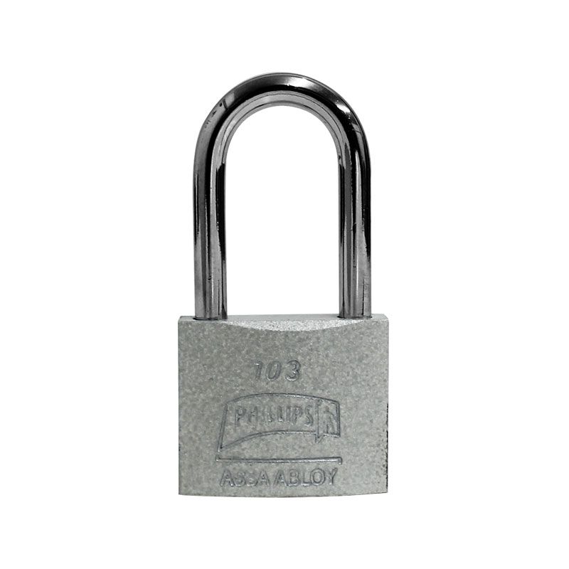 CANDADO HIERRO PHILLIPS 103 GANCHO LARGO BLISTER (MX3405)(H)