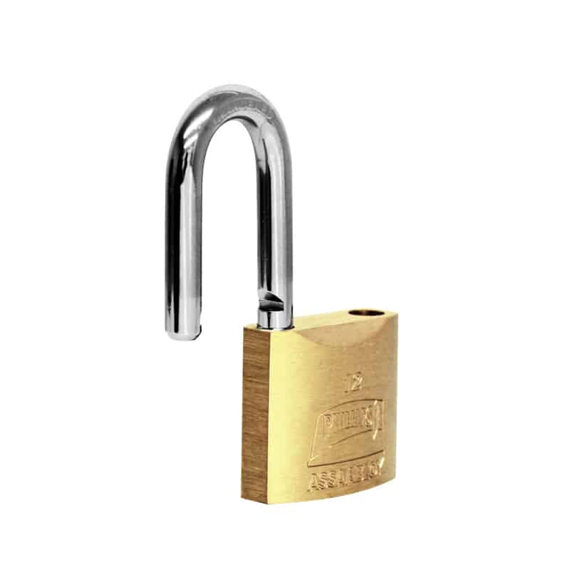 CANDADO PHILLIPS 12 GANCHO LARGO LATÓN MACIZO (MX113)(H)