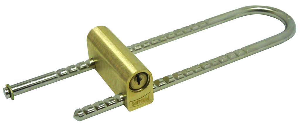 CANDADO PHILLIPS 8 EXTRA LARGO LATÓN BLISTER (MX253)(H)