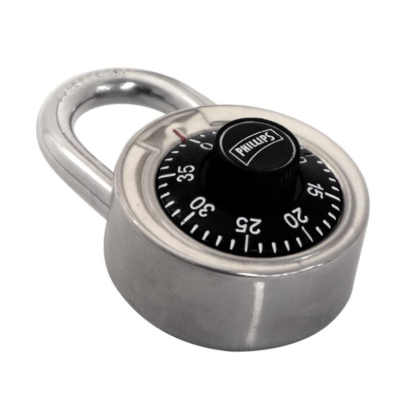 CANDADO ACERO COMBINACIÓN ÚNICA PHILLIPS 11 BLISTER (MX2244)(H)