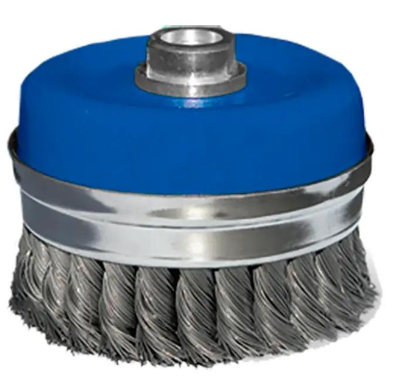 CEPILLO COPA AUSTROMEX ALAMBRE TRENZADO 4-3/4" P/BOSCH (2889)(H)