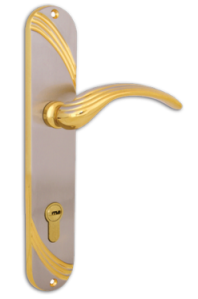 CERRADURA LIDO TESA RB100 ENTRADA MANIJA-JALADERA DERECHA ORO NÍQUEL LLAVE-MARIPOSA (MX87381)