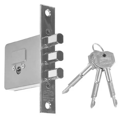 CERRADURA PHILLIPS X-1000 BOLT CROMO TETRA LLAVE (MX4817)(H)