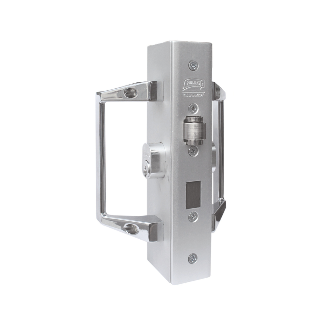 CERRADURA PHILLIPS 525 DOBLE CILINDRO NATURAL P/ALUMINIO (MX76)(H)