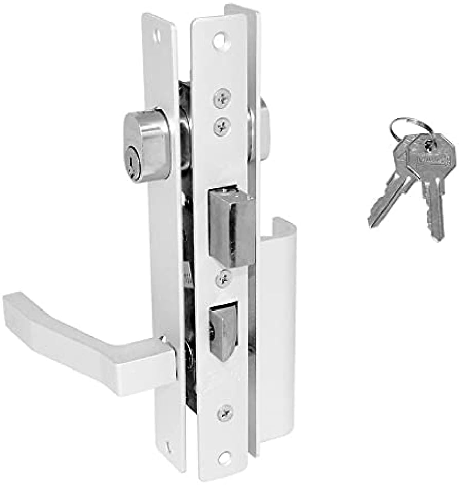 CERRADURA PHILLIPS 575 JALADERA-MANIJA BLANCO P/ALUMINIO (MX946)(H)