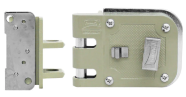 CERRADURA PHILLIPS 625 MARIPOSA-CILINDRO IZQUIERDA BEIGE (MX83)(H)