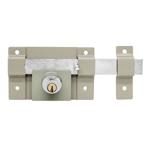 CERRADURA PHILLIPS 700 DOBLE CILINDRO BEIGE P/CORTINA (MX91)(H)