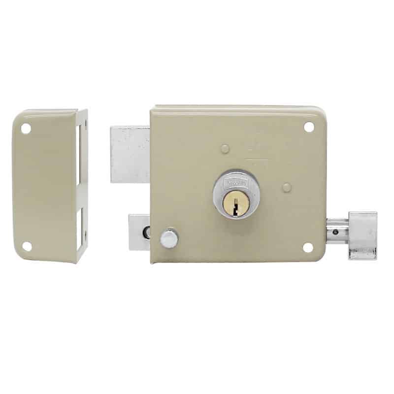 CERRADURA PHILLIPS 715 CLÁSICA IZQUIERDA BEIGE SOBREPONER (MX93)