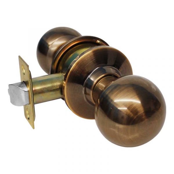 CERRADURA YALE BALL RECÁMARA LATÓN ANTIGUO (MX80034)