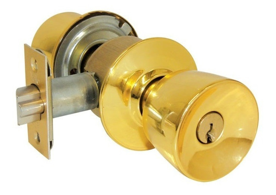 CERRADURA YALE TULIP BAÑO LATON BRILLANTE (MX80167)