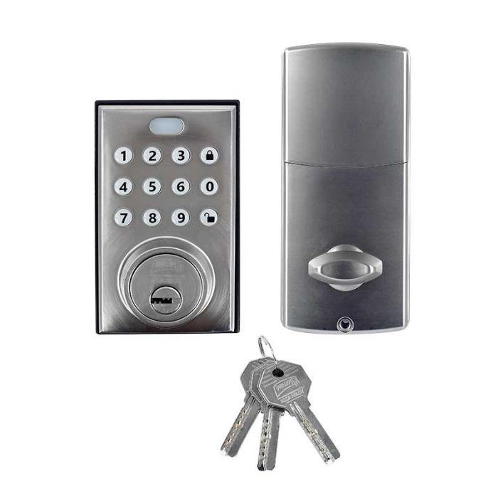 CERROJO DIGITAL PHILLIPS PCD265 NÍQUEL SATÍN (MX5900)