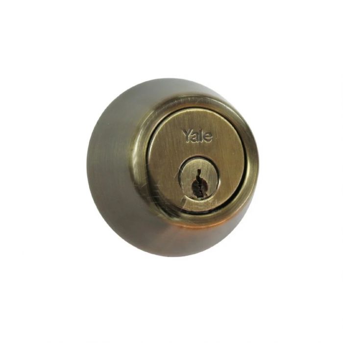 CERROJO YALE B500P LLAVE-MARIPOSA LATÓN ANTIGUO (MX81018)