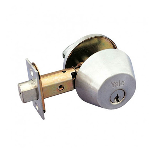 CERROJO YALE B500P LLAVE-LLAVE CROMO MATE (MX81031)