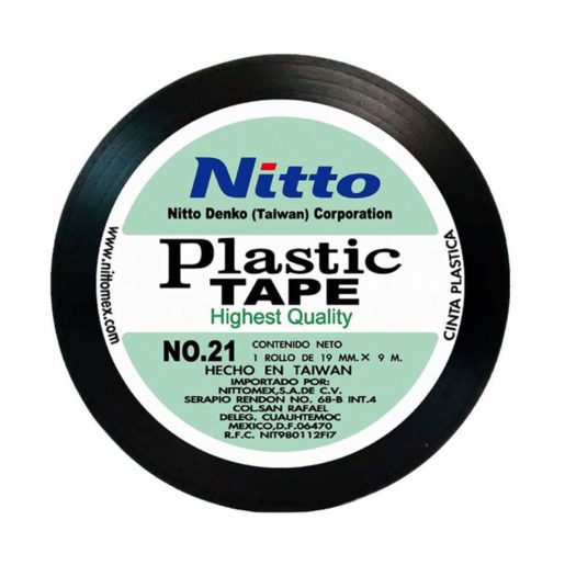 CINTA NITTO NEGRA 19MM x 9M