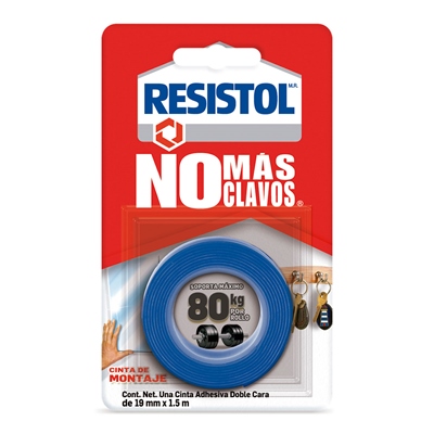 CINTA RESISTOL NO MÁS CLAVOS AZUL 1.5M x 80KG