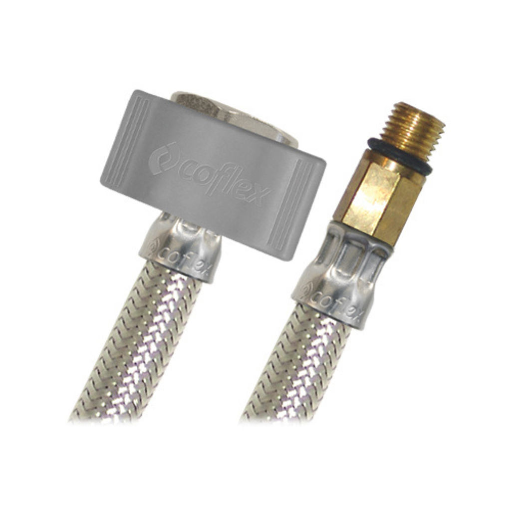 COFLEX MANGUERA ACERO P/MONOMANDO 1/2" F.I.P. x 3/8" U.N.F. 40CM (AL-L40)