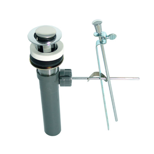 COFLEX CONTRA AUTOMÁTICA PLÁSTICA P/LAVABO C/ANILLO ACERO INOXIDABLE (PH-221)