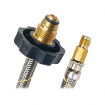 COFLEX PIG TAIL 2VÍAS 7/16"M X 7/8" IZQUIERDA C/MANERAL (AG-P55)