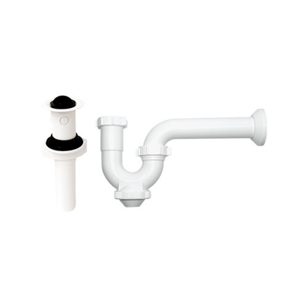 COFLEX TRAMPA PLÁSTICA BLANCA C/REGISTRO P/LAVABO-FREGADERO (P-B9001)