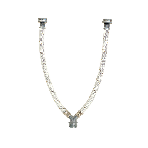 COFLEX MANGUERA VINILO BLANCO "Y" P/LAVADORA 3/4"NH x 3/4"NH 30CM (VWBY-A30)