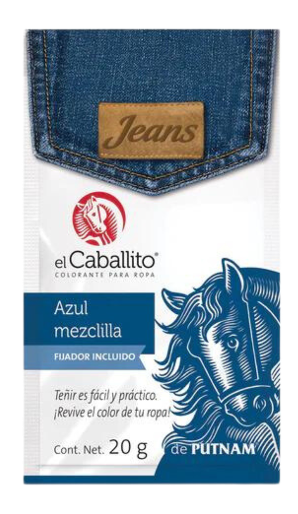 COLORANTE CABALLITO AZUL MEZCLILLA 20GR (PZ023)(H)