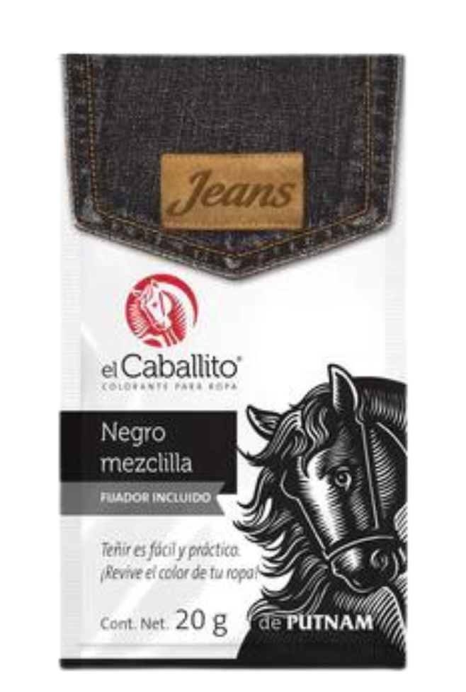 COLORANTE CABALLITO NEGRO MEZCLILLA 20GR (PZ037)(H)