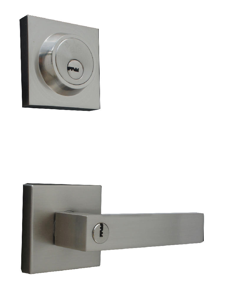 COMBO YALE CASTELLI LLAVE-MARIPOSA NÍQUEL SATINADO CAJA (MX89080)