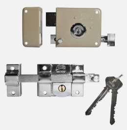 COMBO PHILLIPS 715 LLAVE LARGA IZQUIERDA BEIGE + 800 LIBRE IZQUIERDA CROMO (MX4648) (H)