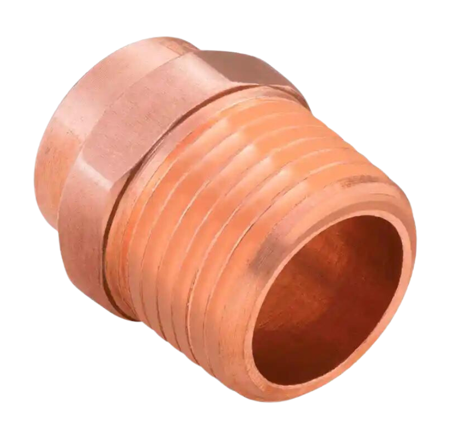 IUSA COBRE CONECTOR ROSCA EXTERIOR-MACHO 1/2"(13MM) (209489)(H)