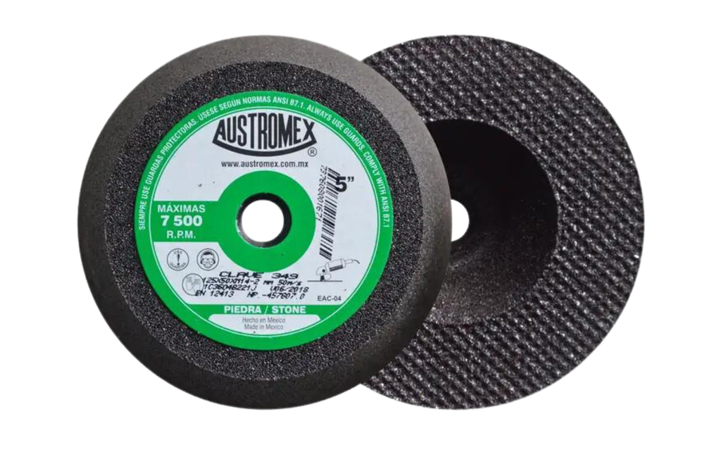 COPA ABRASIVA AUSTROMEX P/DESBASTE PIEDRA 5" P/BOSCH GRANO 36 (349)(H)