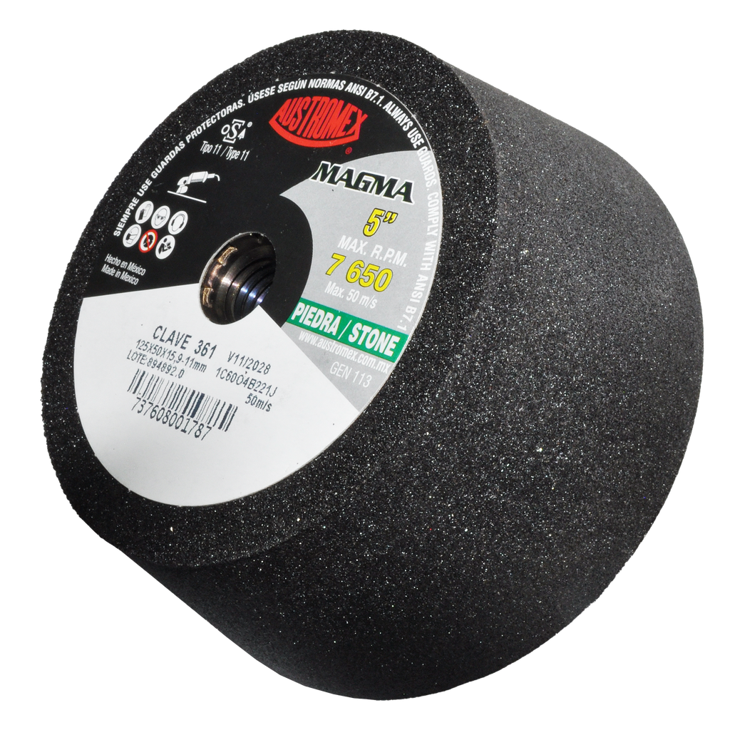 COPA ABRASIVA AUSTROMEX P/DESBASTE PIEDRA 5" P/B&D GRANO 60 (361)(H)