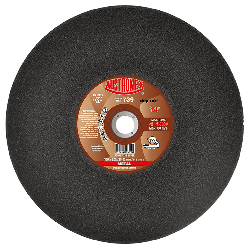 DISCO ESTACIONARIO AUSTROMEX P/CORTE METAL 14" (739)(H)