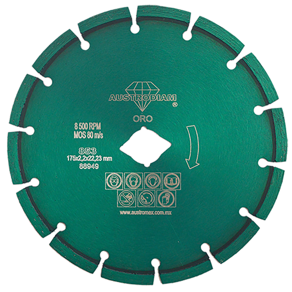 DISCO DIAMANTE AUSTROMEX RIN SEGMENTADO P/GRANITO 7" ORO (853)(H)