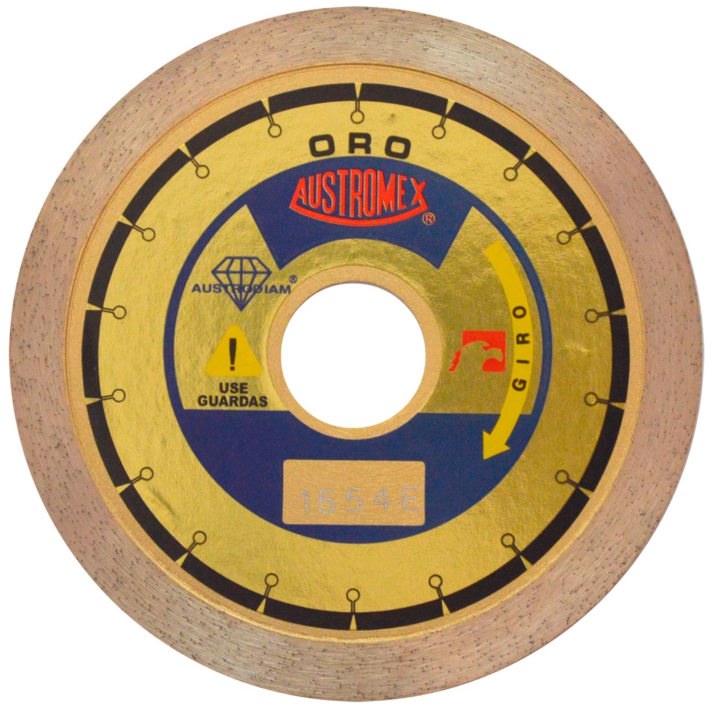 DISCO DIAMANTE AUSTROMEX RIN CONTINUO P/VIDRIO 4" ORO (1554)(H)
