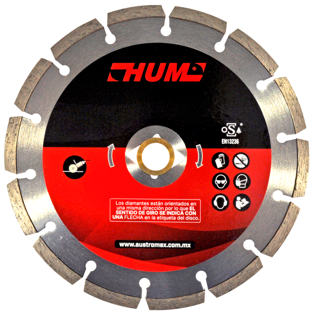 DISCO DIAMANTE AUSTROMEX RIN SEGMENTADO USO GENERAL 7" (2558)(H)