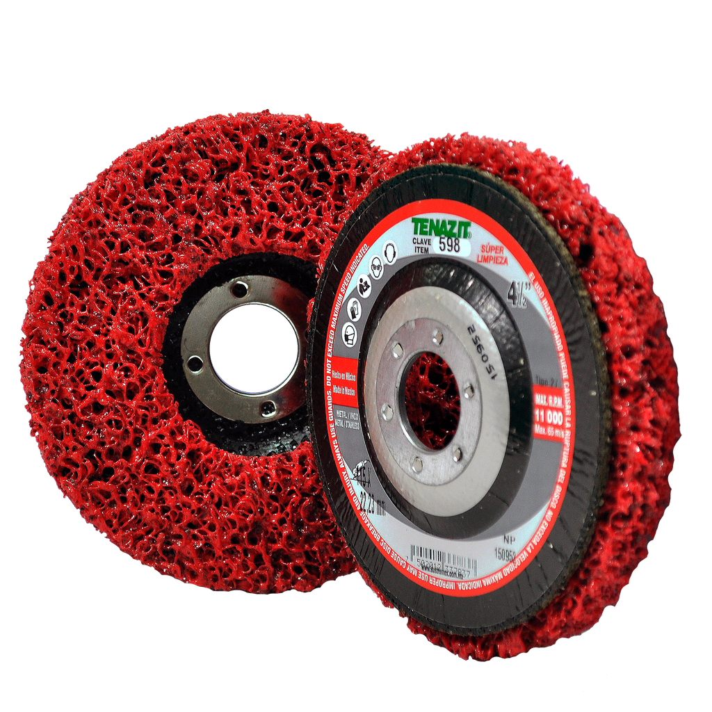 DISCO FIBRA AUSTROMEX P/SÚPER LIMPIEZA 4-1/2" (598)(H) DDD