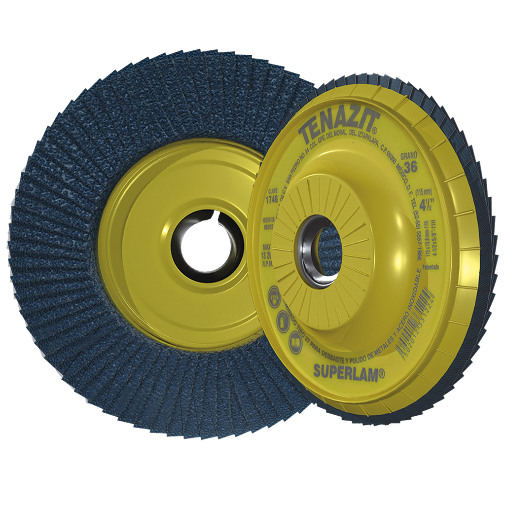 DISCO LAMINADO AUSTROMEX SUPERLAM 4-1/2" P/B&D GRANO 36 (1746)(H)